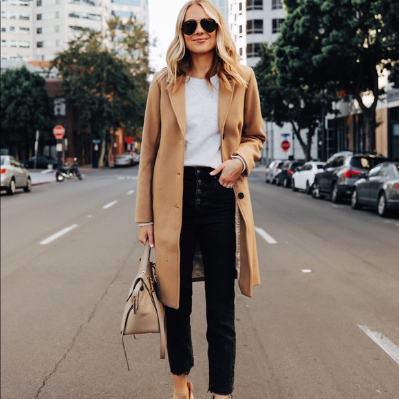 Abercrombie Wool Blend Dad Coat Peacoat Petite XXS - Picture 3 of 5